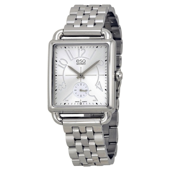 ESQ x Movado Origin Silver Dial Stainless Steel Ladies Watch